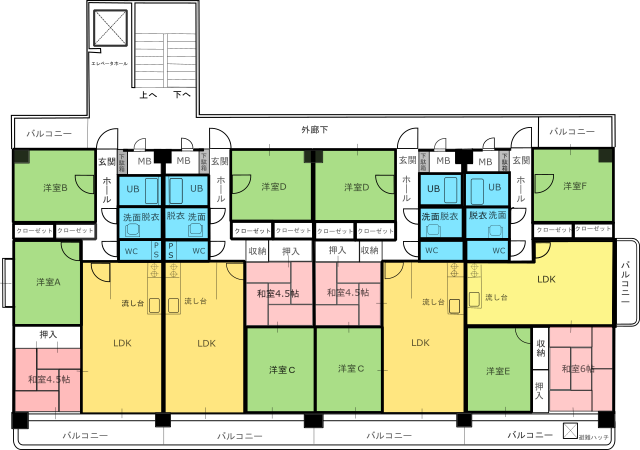 ベルモンゾ花園 見取り図